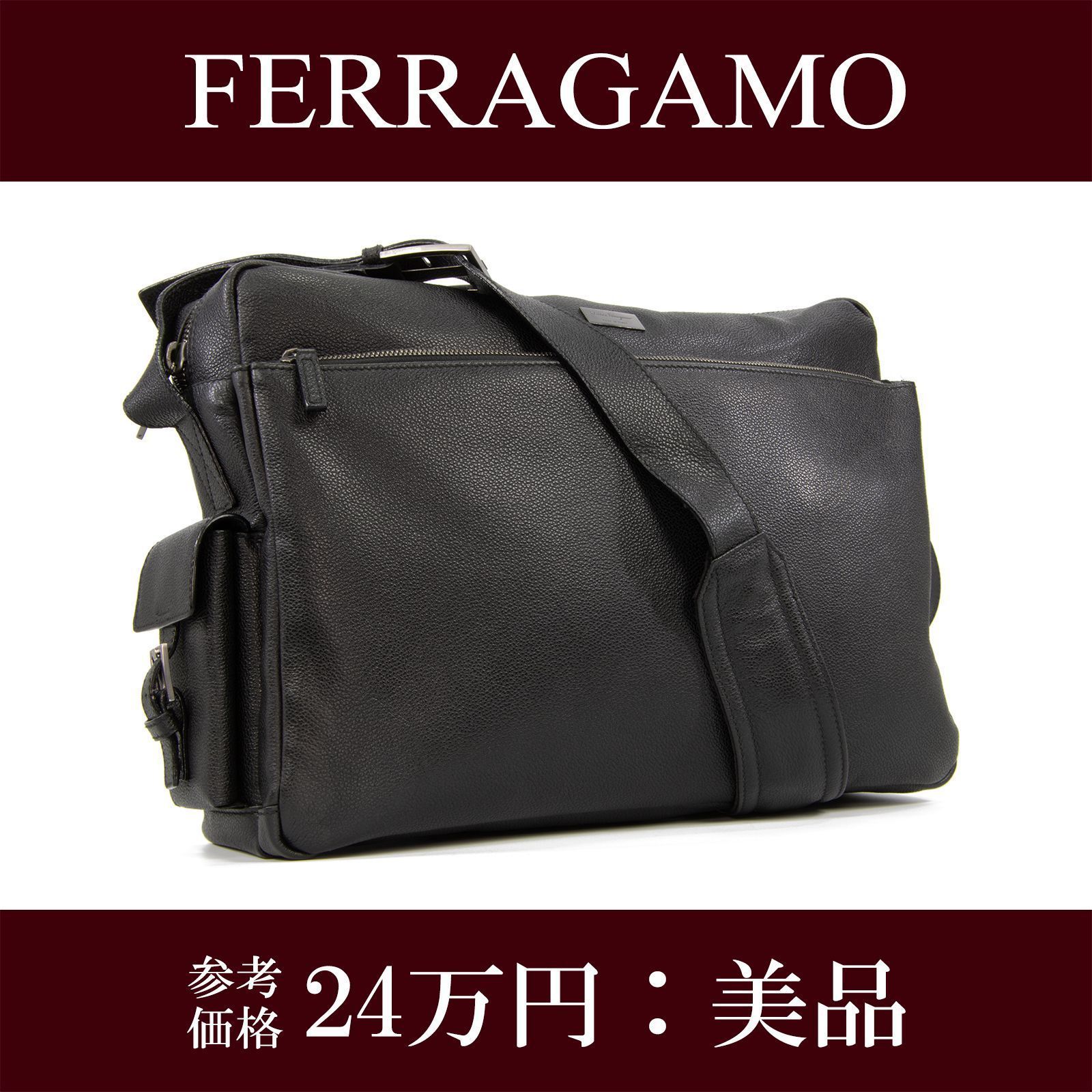 本物 送料無料 フェラガモ ショルダーバッグ クロスボディバッグ 