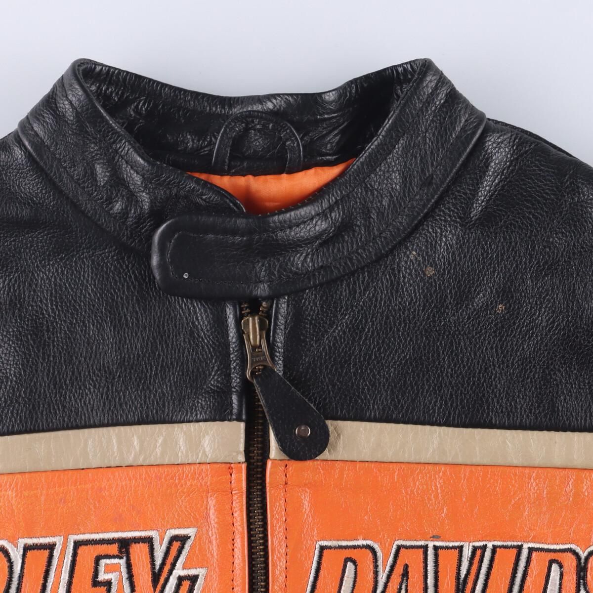【Harley-Davidson】 シングルライダースジャケット Harley-Davidson SMALL SCREAMIN EAGLE THUNDER VALLEY Leather