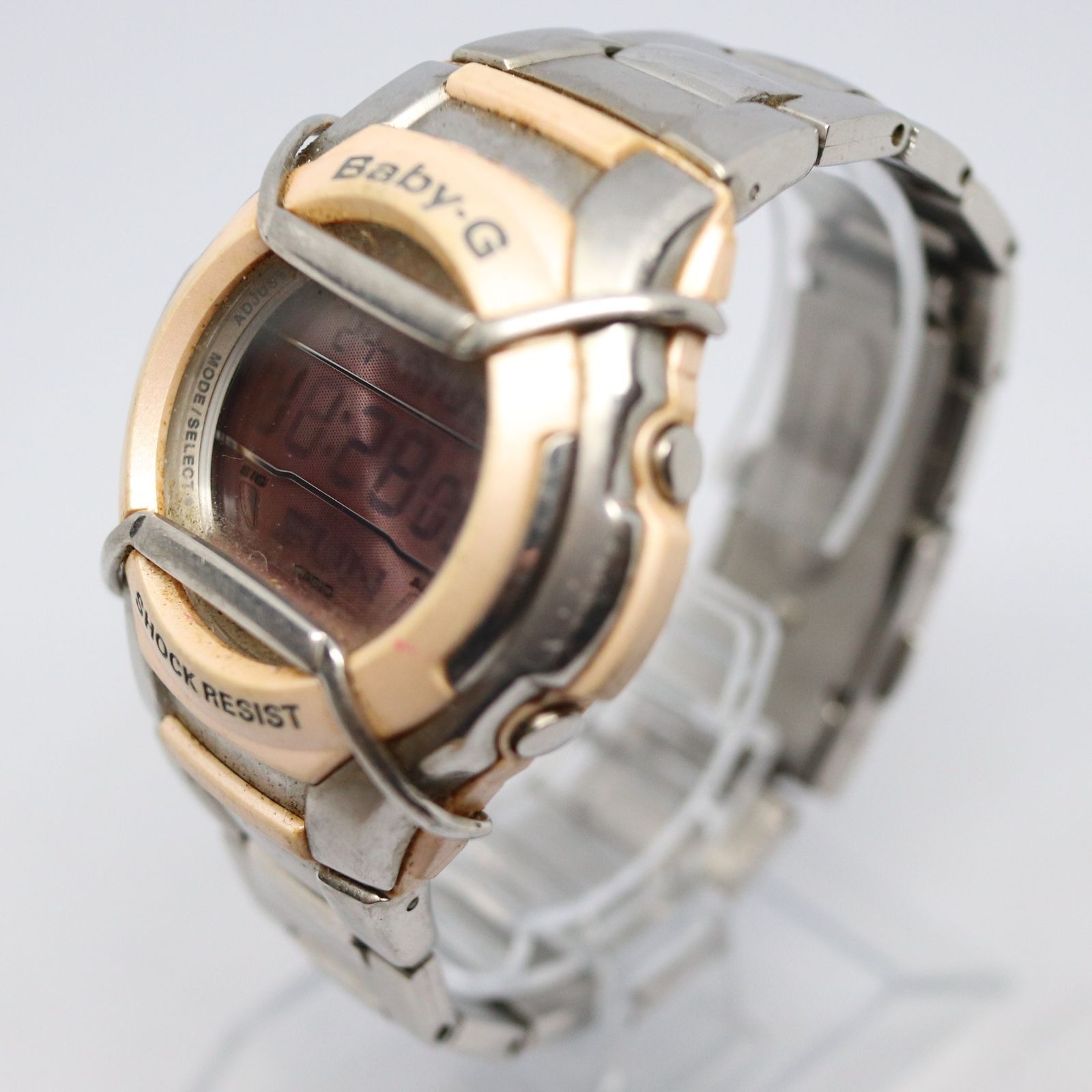 稼働品】CASIO カシオ Baby-G ベビーG MSG-132 メタル ピンク