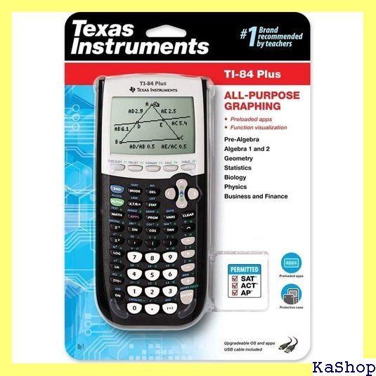 Texas Instruments TI-84 Plus グラフ電卓 ブラック 輸入元書付き 466