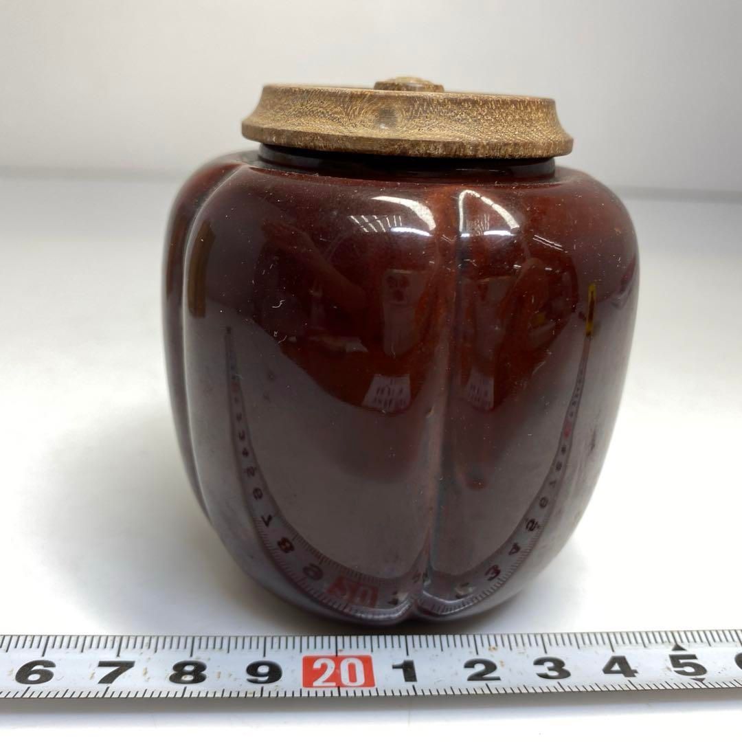 茶3 久世宗春 阿古陀 茶器 茶入 共箱 東さ6-0720