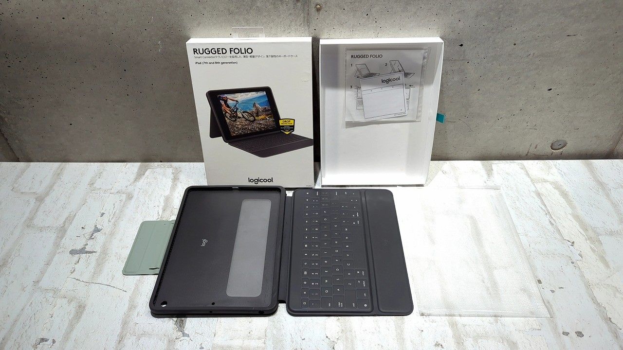 状態良好 Logicool ロジクール iPad 10.2インチ キーボード一体型 第9/8/7世代 iK1054BKA グラファイト 