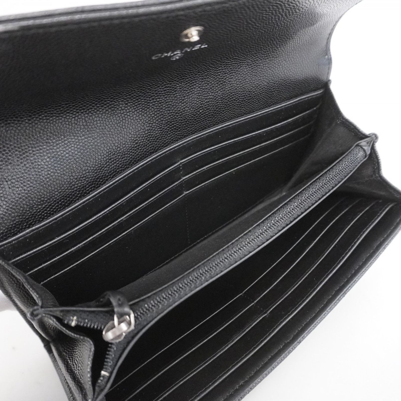CHANELシャネル 長財布 黒ラムキャビア♡ 楽天市場】シャネル 長財布 ラウンドファスナー キャビアスキン レザー