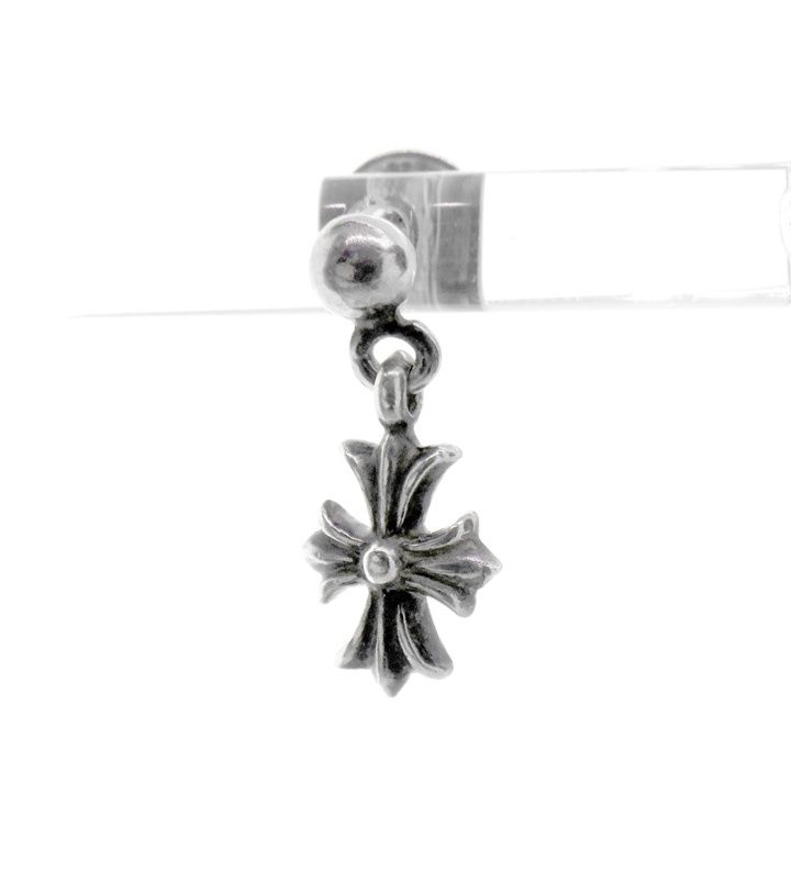クロムハーツ CHROME HEARTS TNY E CH PLS 1 タイニーE CHプラス ドロップ シルバー ピアス h4250