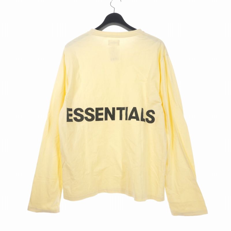 エッセンシャルズ essential s FEAR OF GOD フィアオブゴッド FOG 3M LOGO Long Sleeve TEE エフオージー バックロゴ ロングスリーブ 長袖 Tシャツ M クリーム