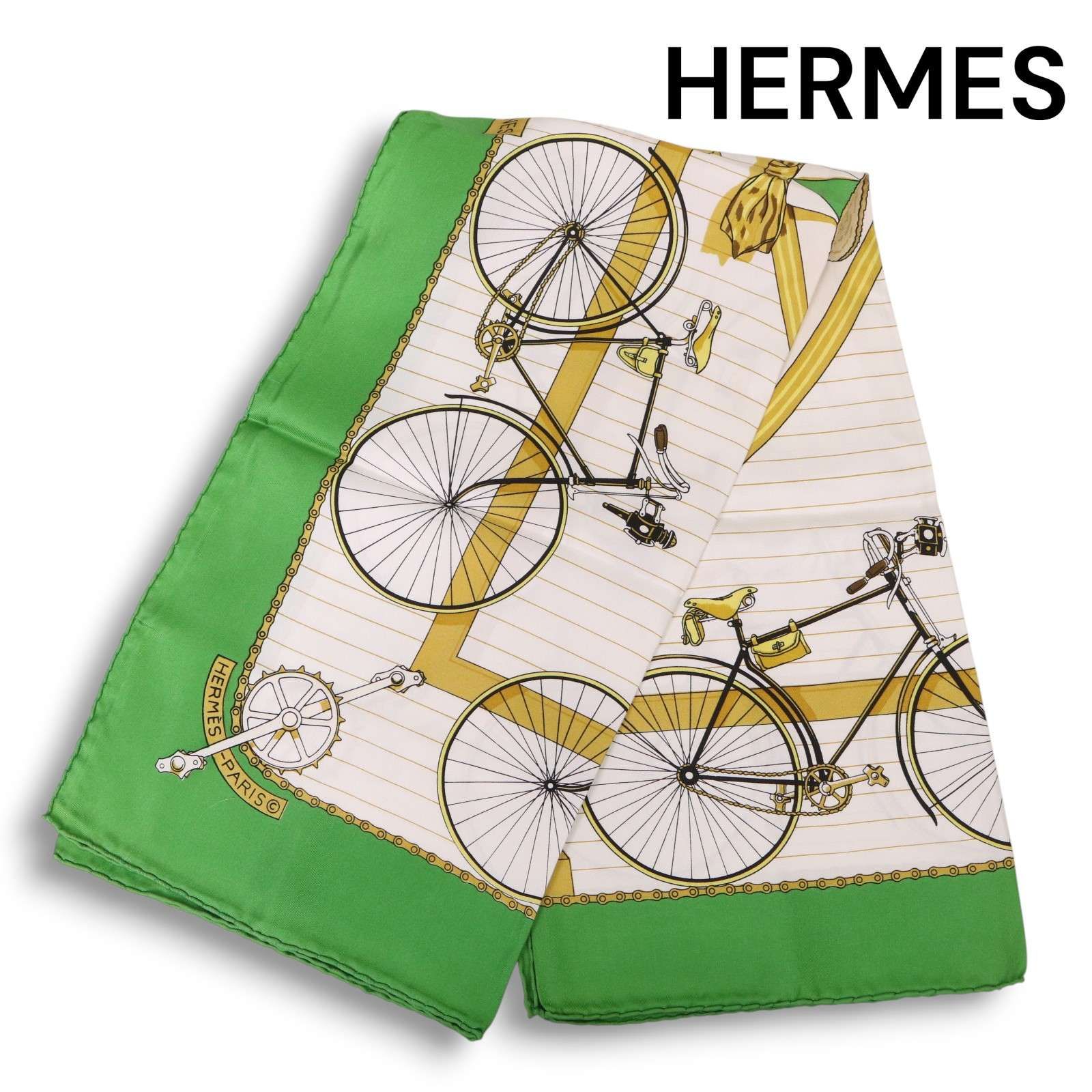 HERMESエルメス】カレ90 LES BECANES 自転車 激安