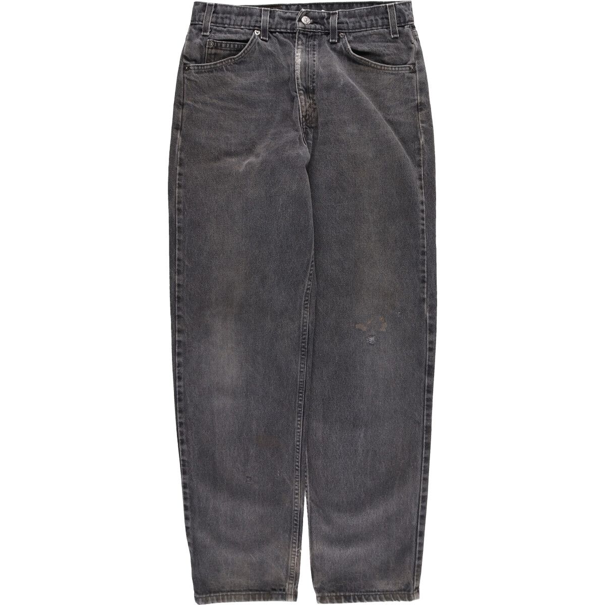 古着 90年代 リーバイス Levi's 550 RELAXED FIT TAPERED LEG オレンジタブ ブラックデニム テーパードデニムパンツ/eaa475202