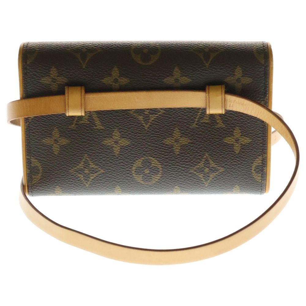 LOUIS VUITTON ルイヴィトン ポシェットフロランティーヌ モノグラム PVC レザー ウエストポーチ ボディバッグ ゴールド金具 ブラウン M51855
