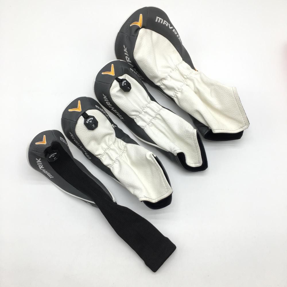 キャロウェイ ヘッドカバー4点セット(DR FW×2 UT) 白×グレー キャロウェイ ヘッドカバー4点セット(DR FW×2 UT) 白×グレー