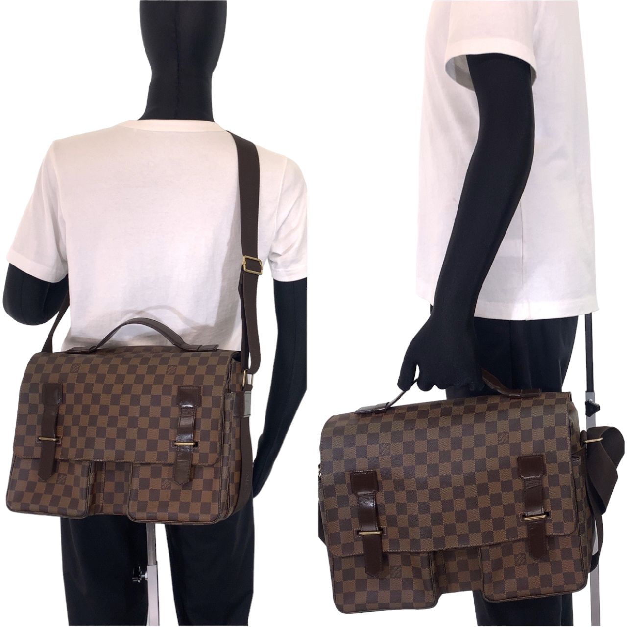 美品 LOUIS VUITTON ルイヴィトン ダミエ ブロードウェイ ブラウン 茶 
