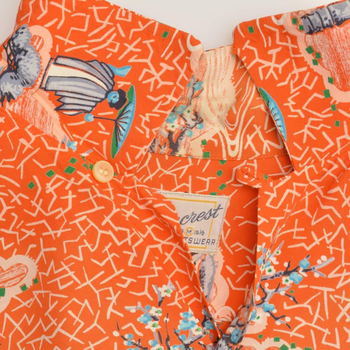 VINTAGE】50s Maycrest社製 松竹梅ハワイアン アロハ半袖シャツ - メルカリ