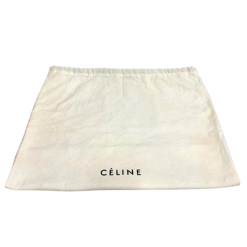 ほぼ未使用 希少品 保存袋付 CELINE セリーヌ ラゲージ マイクロ ロゴ 