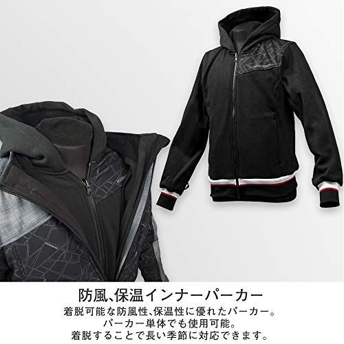 Smoke/Black_3XL_メタルエンブレムなし コミネ(KOMINE) バイク用