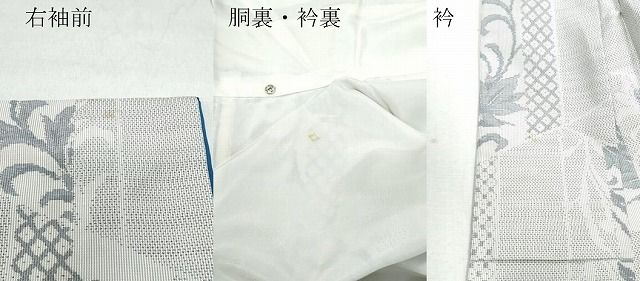 平和屋着物○本場大島紬 白大島 吉祥草花文 総絣 正絹 逸品 CAAT6912vf