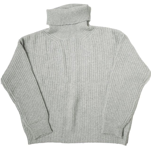 新品 UNUSED アンユーズド 3G Turtle Neck Knit ウールローゲージ 