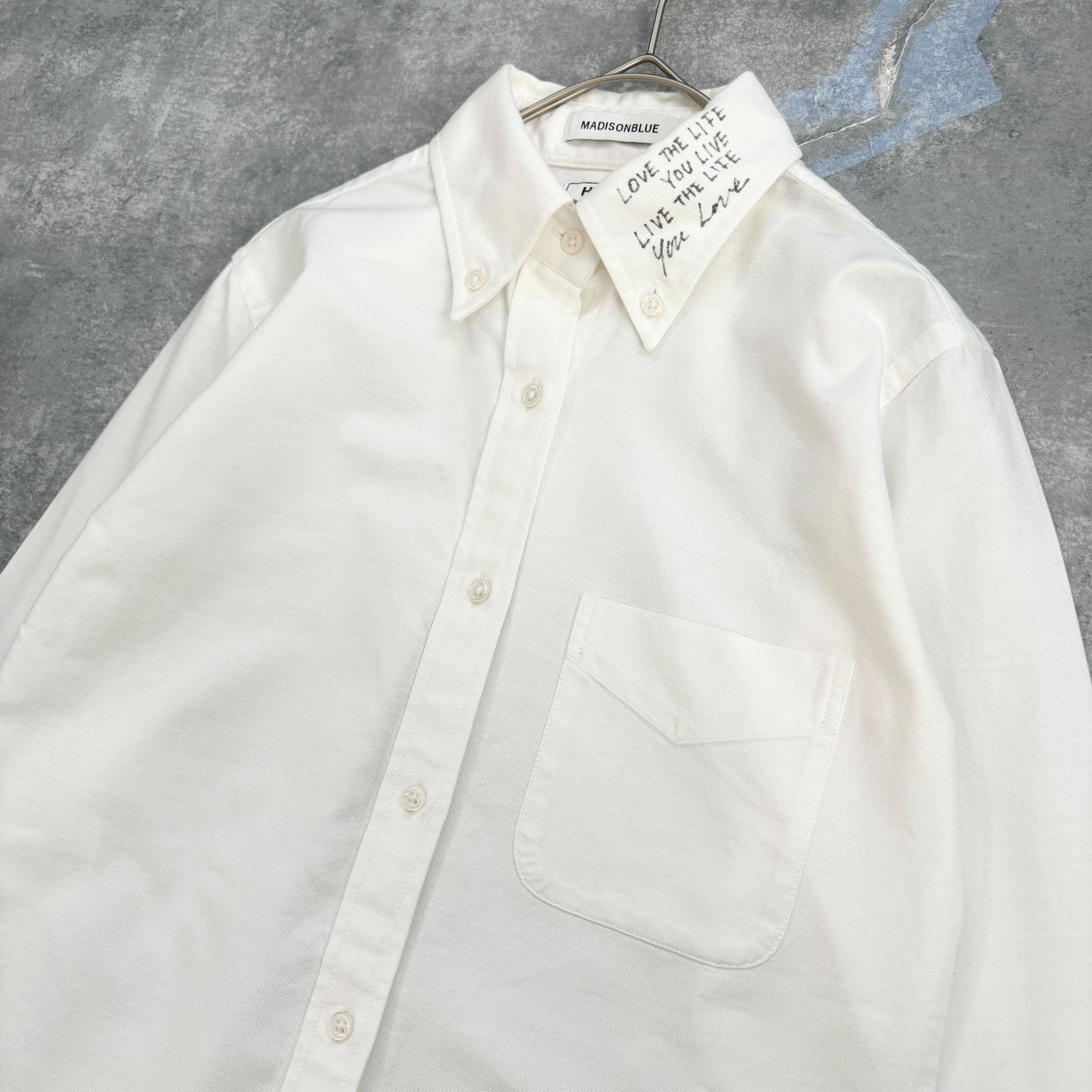 yA06 MADISON BLUE マディソンブルー メッセージシャツ 長袖