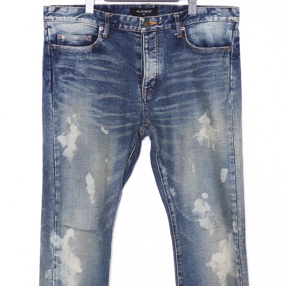 MLVINCE TYPE-1 SLIM DAMAGE JEANS サイズ34 インディゴ - メルカリ MLVINCE TYPE-1 SLIM DAMAGE JEANS サイズ34 インディゴ - メルカリ
