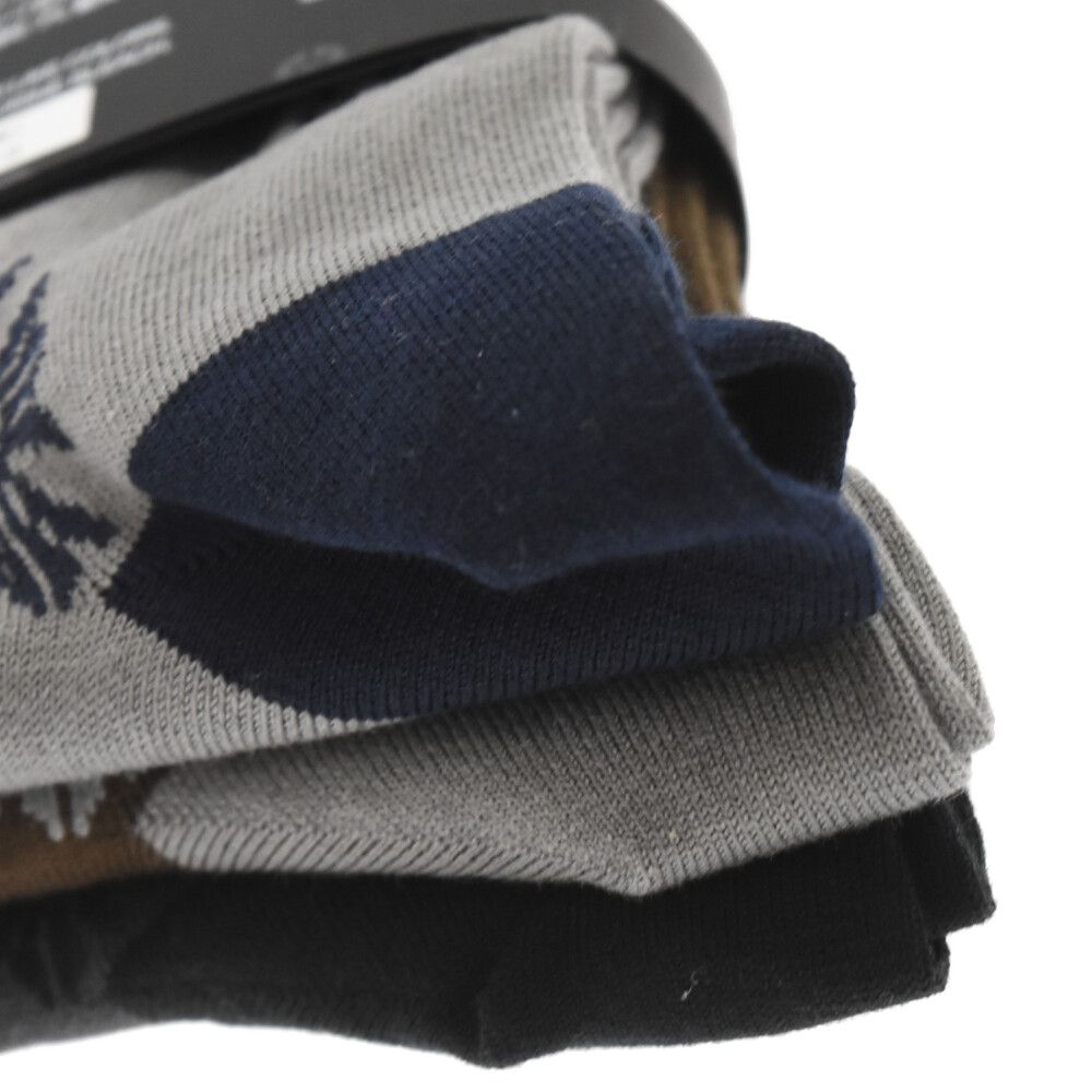 CHROME HEARTS (クロムハーツ) MULTI LOGO PRINT SOCKS 3-PACKS マルチ  