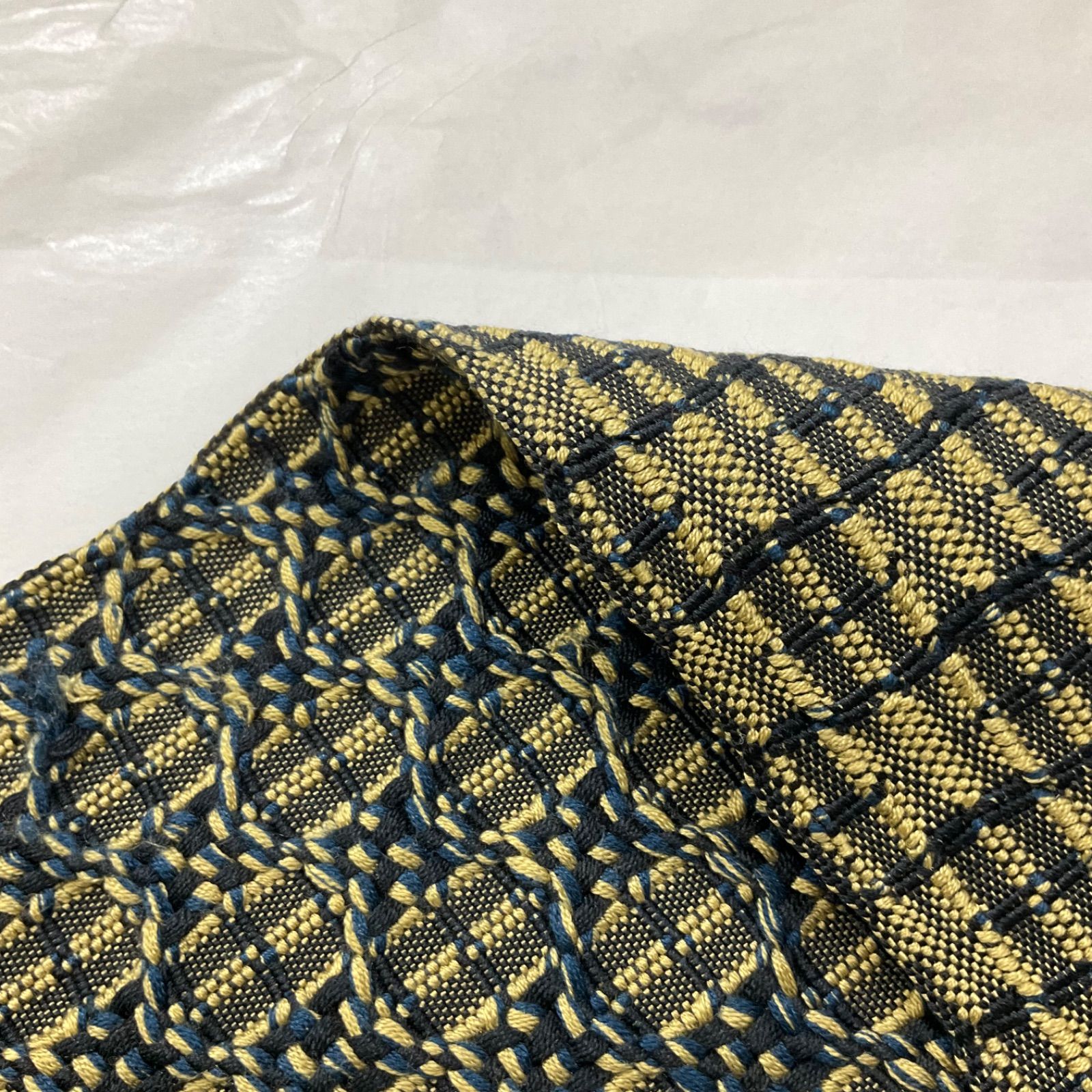 みちのく花織イエロー正絹手織り半幅帯 ○ kimono+one○未使用同然○最高級○みちのく花織○ 正絹