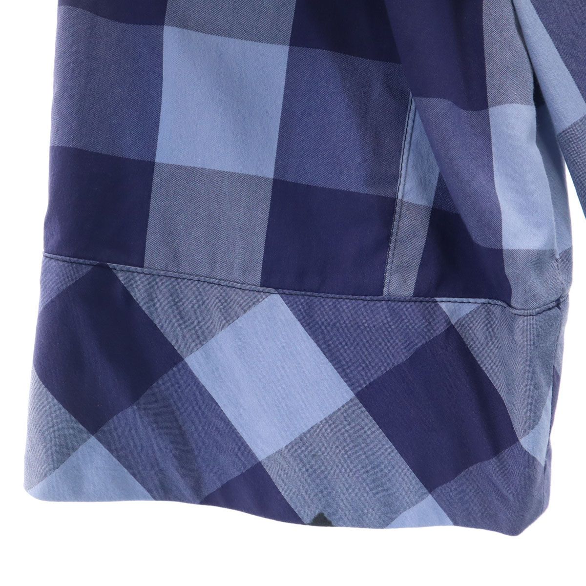 LANVIN en Bleu ランバンオンブルー 日本製 ギンガムチェック柄 5分袖