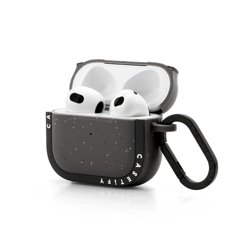 CASETiFY バウンス ケース AirPods ケース 第3世代 - PEACE - マットチャコール 1