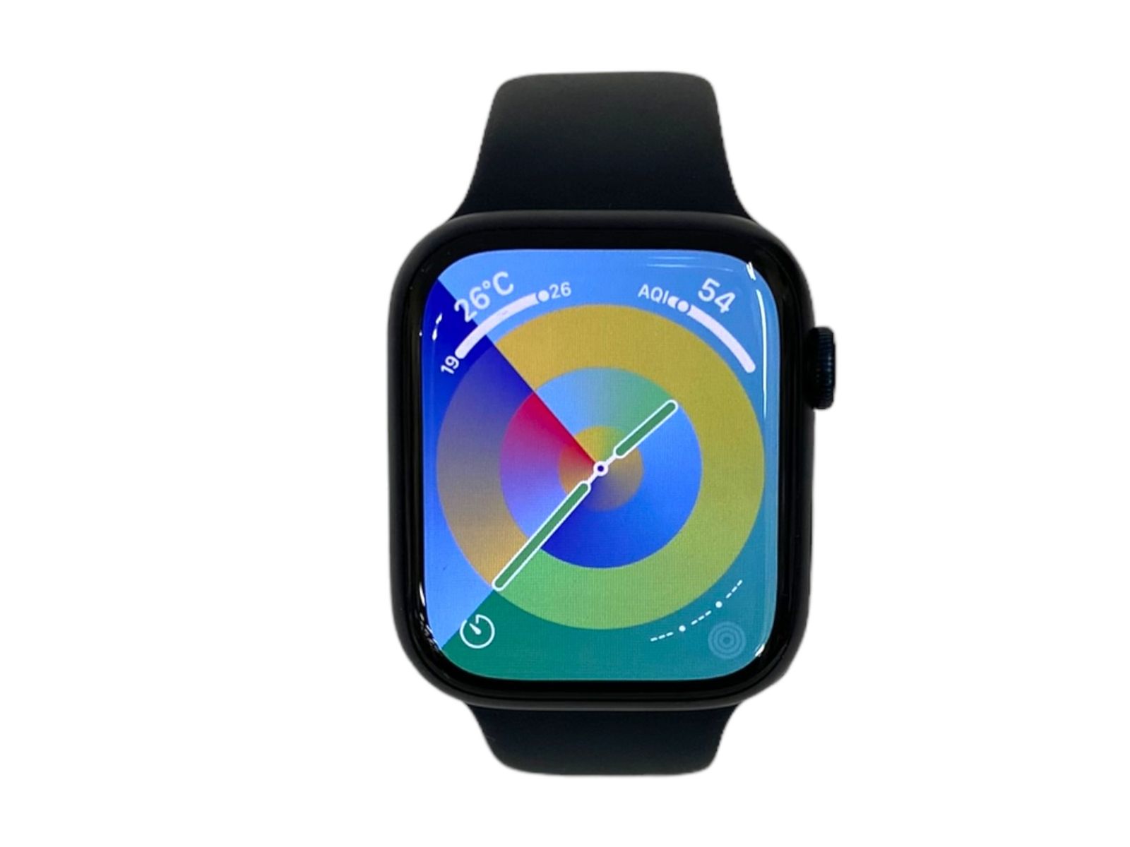 Apple (アップル) Apple Watch Series 8 GPS＋Cellularモデル 45mmミッドナイトアルミニウムケースとミッドナイトスポーツバンド  アップルウォッチ スマートウォッチ 腕時計 MNK43J/A ブラック 家電/009