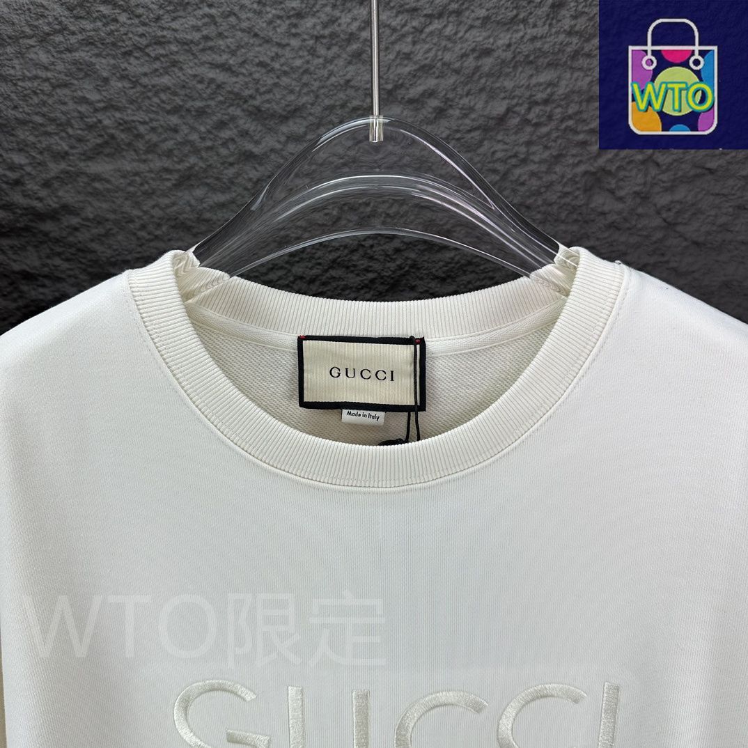 GUCCI ロゴ刺繍 クルーネックスウェット [本日特価|新品未使用品