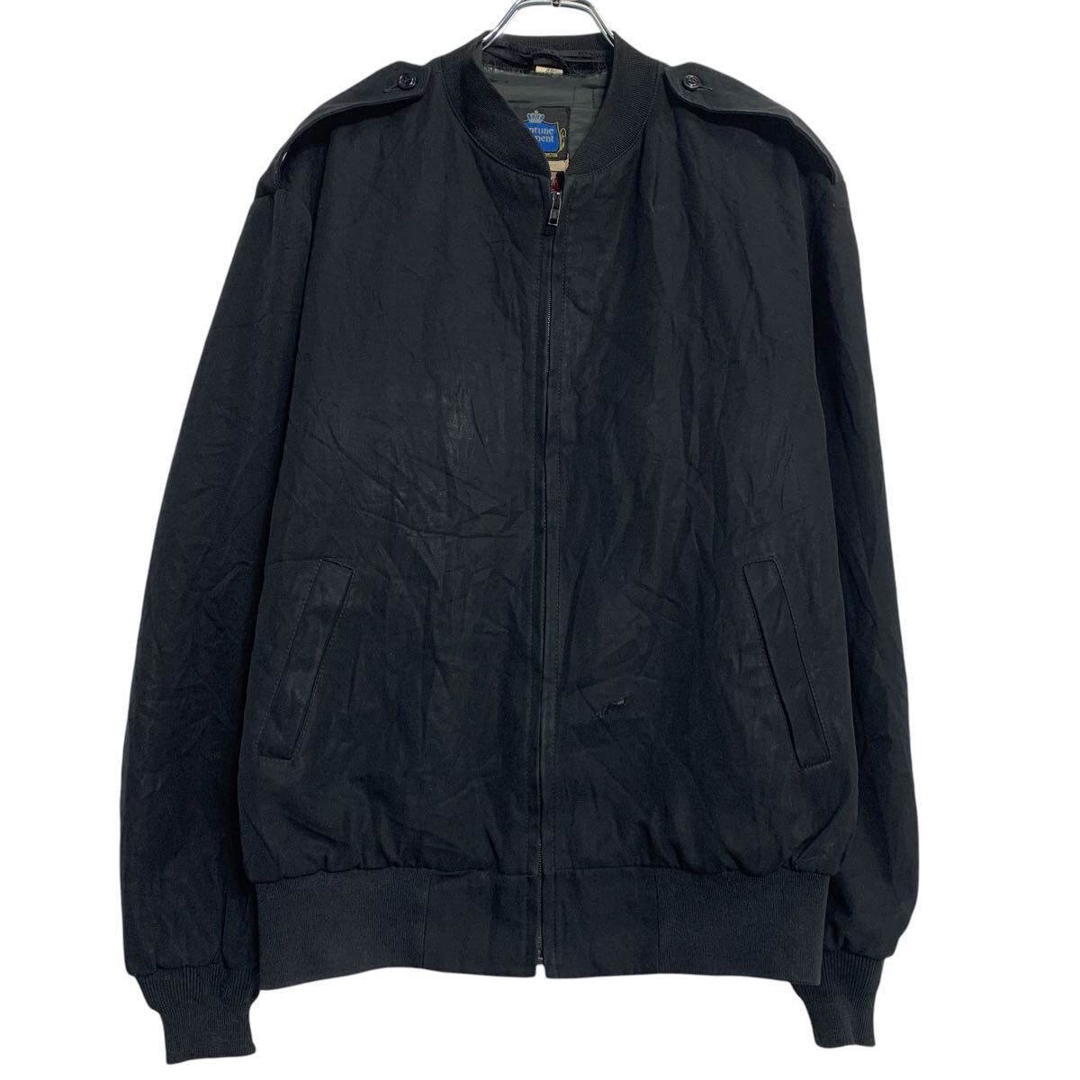 Neptune Garment Co. ブルゾンジャケット L 程 ブラック ジップアップ 