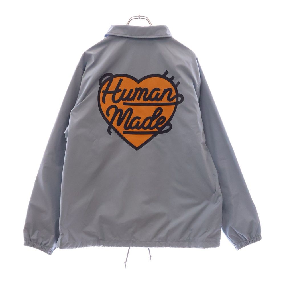 HUMAN MADE ヒューマンメイド ハートロゴプリントコーチジャケット ブルー
