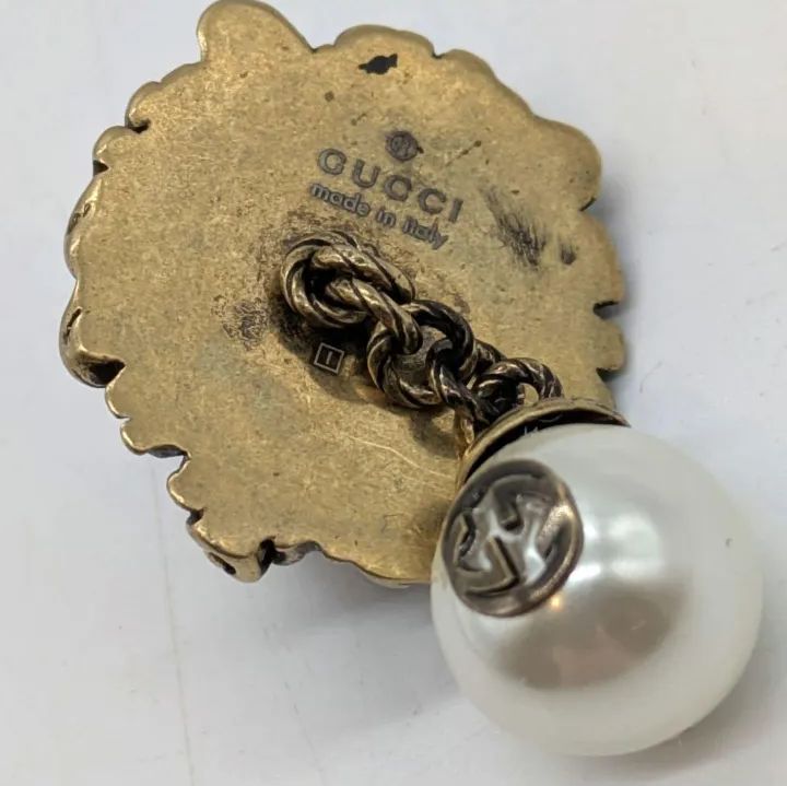 GUCCI グッチ ライオン カフス カフリンク メンズ 獅子 ポーチ 元箱付 GUCCI グッチ ライオン カフス カフリンク メンズ 獅子 ポーチ