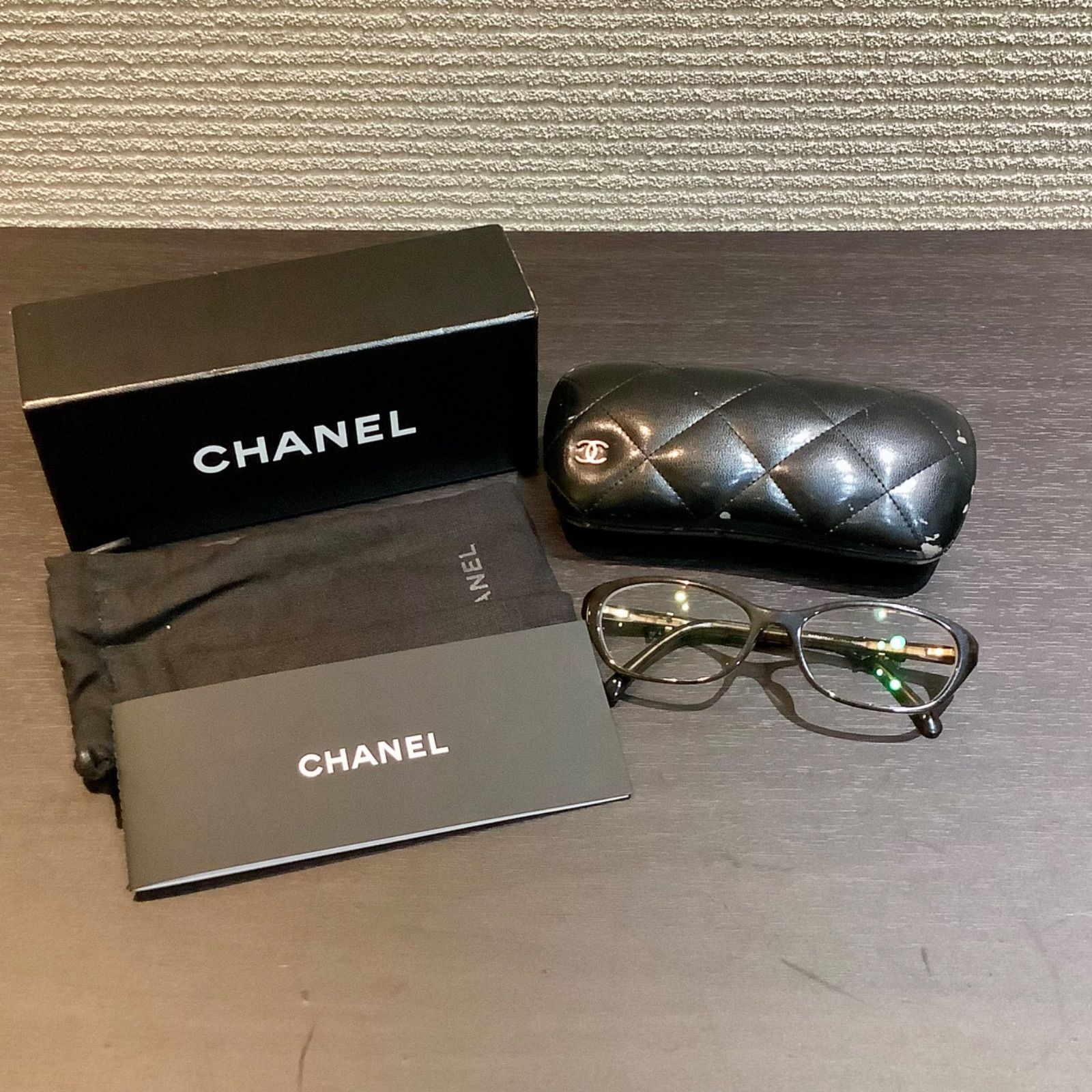 シャネル CHANEL ココマーク リボン フレーム 眼鏡 めがね メガネ 