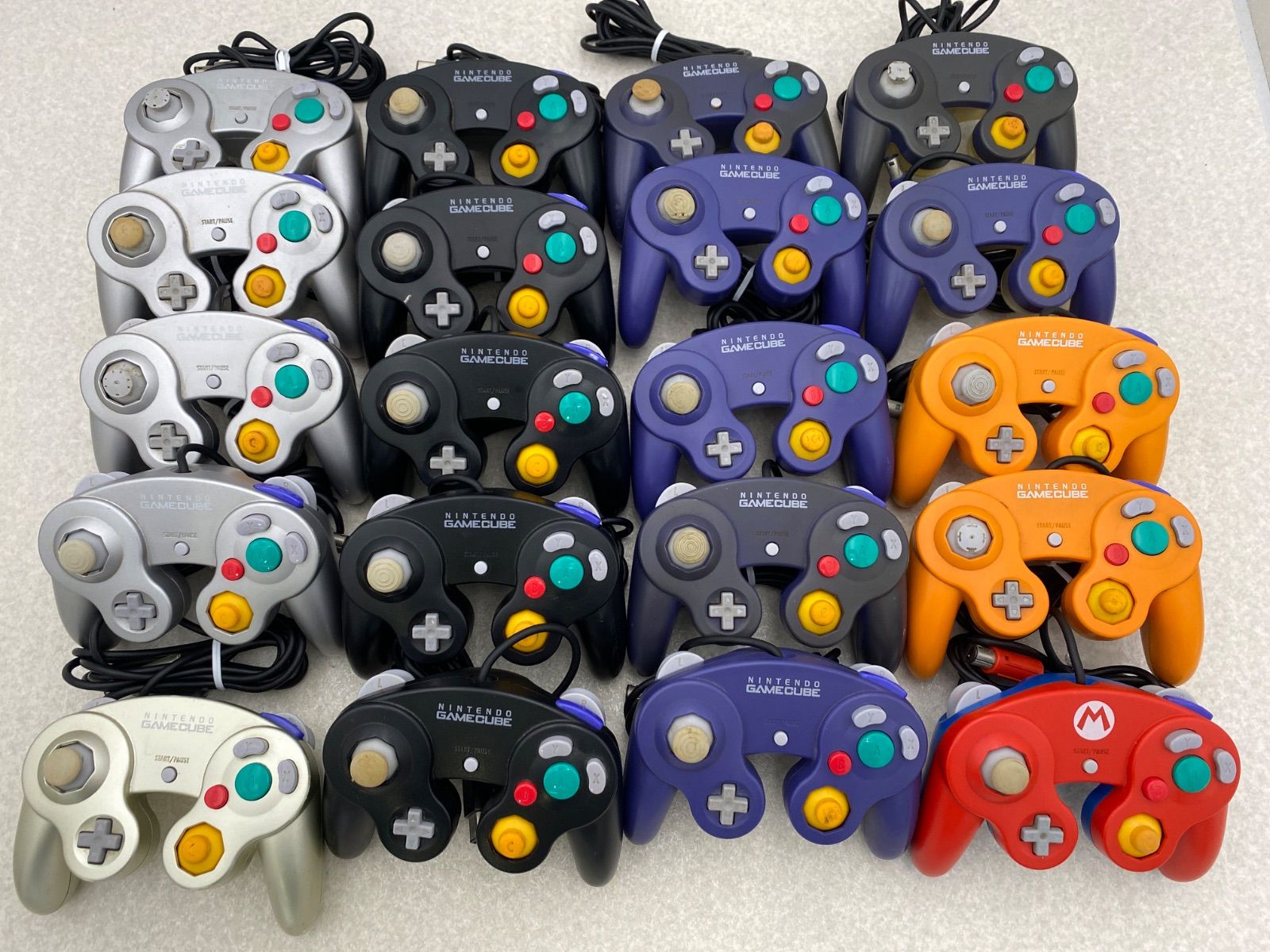 ニンテンドーゲームキューブ コントローラー ジャンク まとめ売り 20点