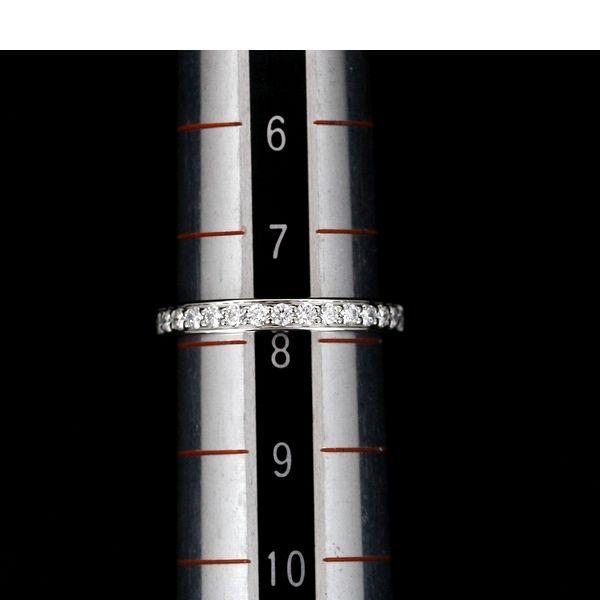 カルティエ ハーフエタニティー ダイヤモンド リング Pt950 ♯48 証明