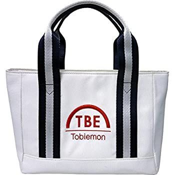 【中古-非常に良い】TOBIEMON(トビエモン) TOBIEMON トートバッグ ホワイト T-TTBG ホワイト