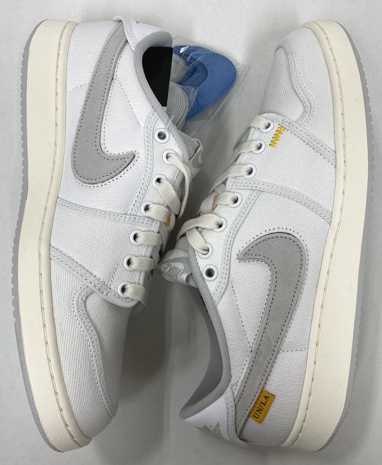 UNION × Nike Air Jordan 1 Low KO "White Canvas" ユニオン × ナイキ エアジョーダン1 ロー KO "ホワイト キャンバス"　27.5cm　スニーカー【中古】【77-20240930-B-238】【併売商品】