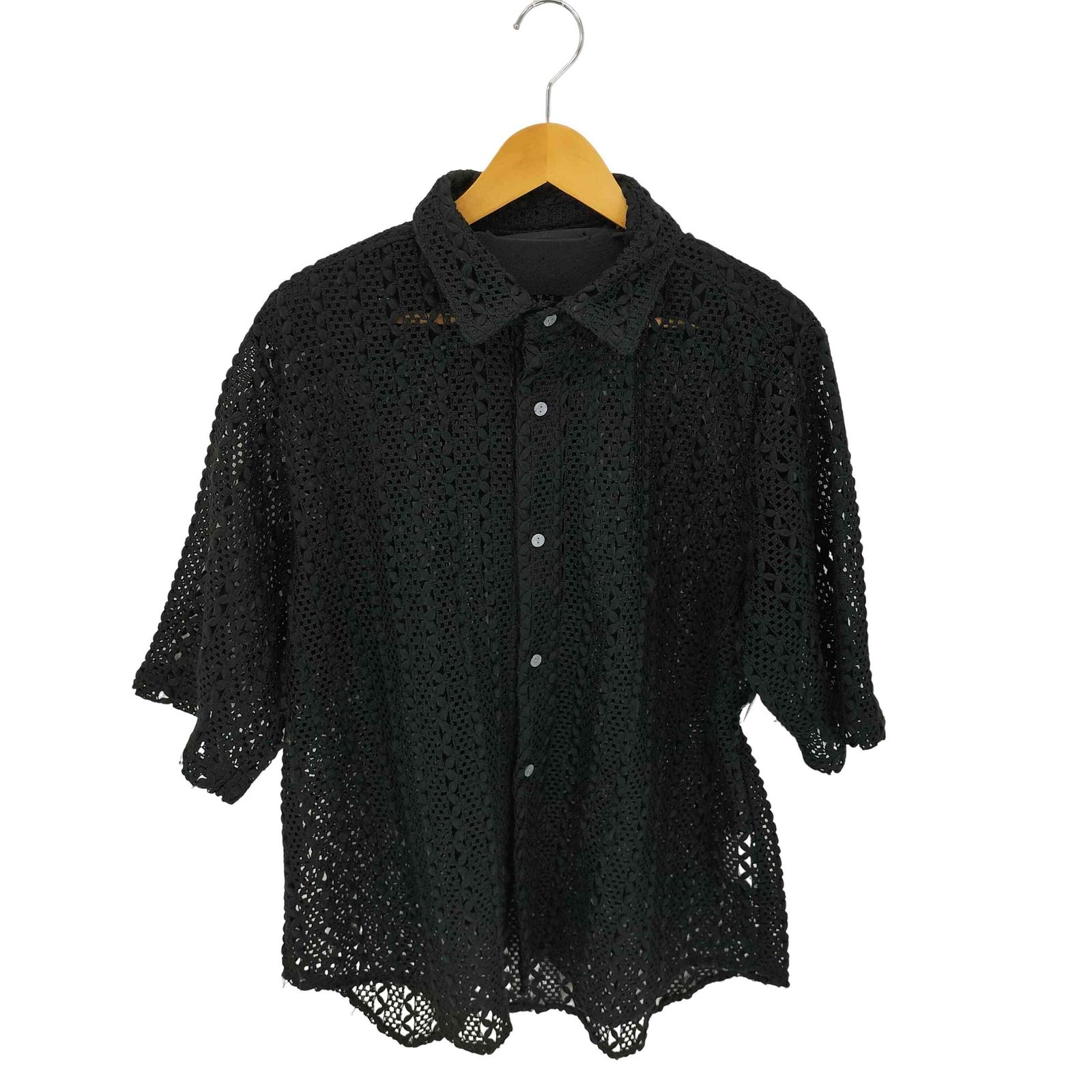アドラー ADRER ルーズシルエットレース シアーシャツ メンズ JPN：M 