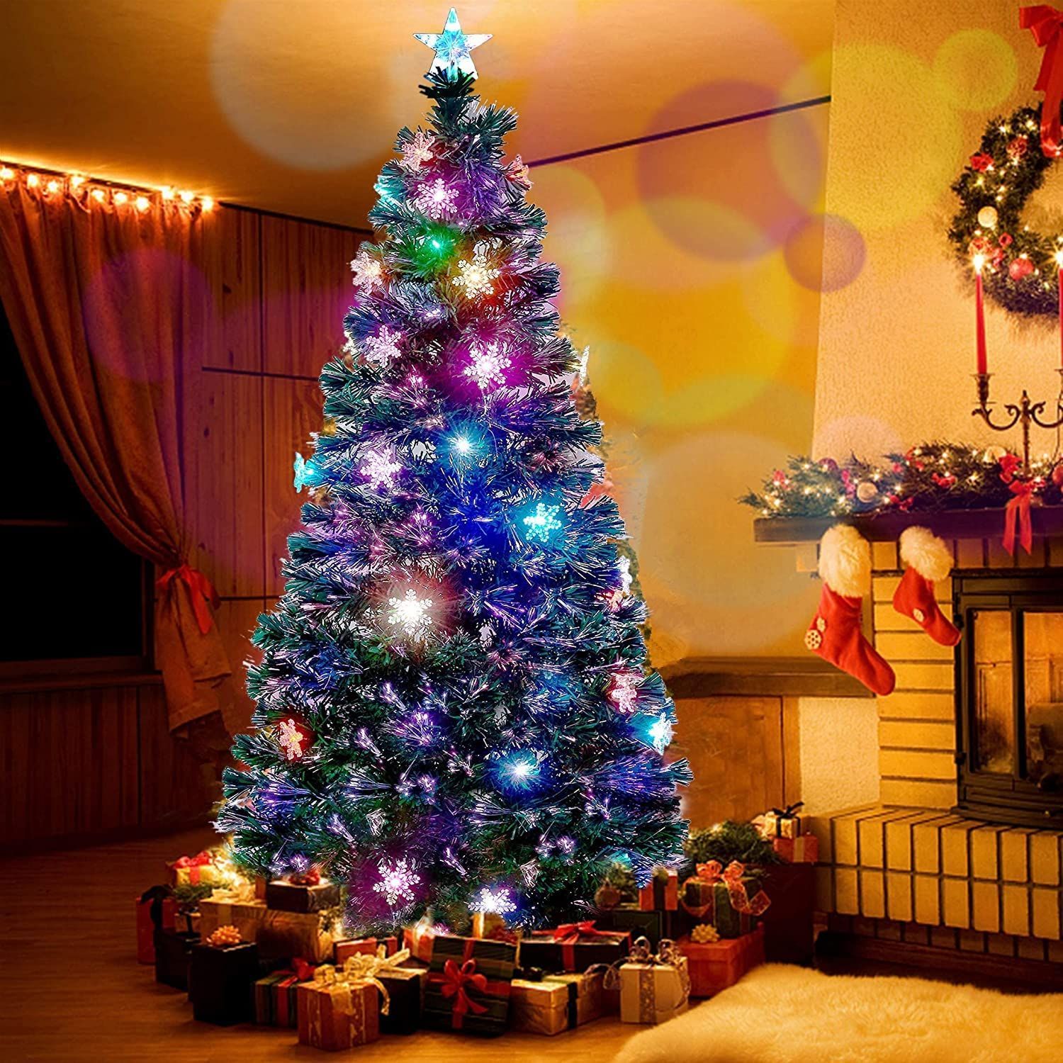 おしゃれ 高級 光ファイバー Christmas tree LED イルミネーション 高