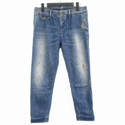 ヤコブコーエン JACOB COHEN デニムパンツ ジーンズ ダメージ加工 青 インディゴブルー 27