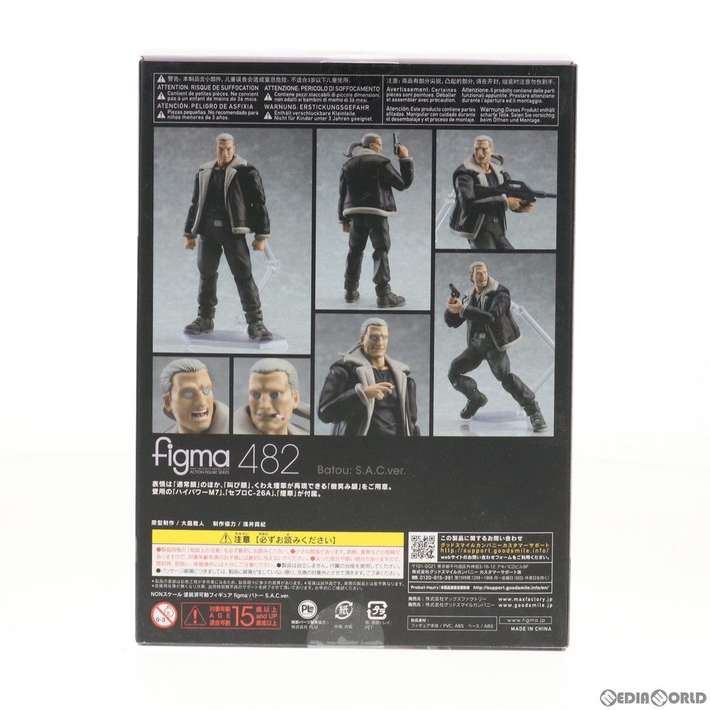 figma(フィグマ) 482 バトー S.A.C.ver. 攻殻機動隊 STAND ALONE COMPLEX 完成品 可動フィギュア  マックスファクトリー - メルカリ