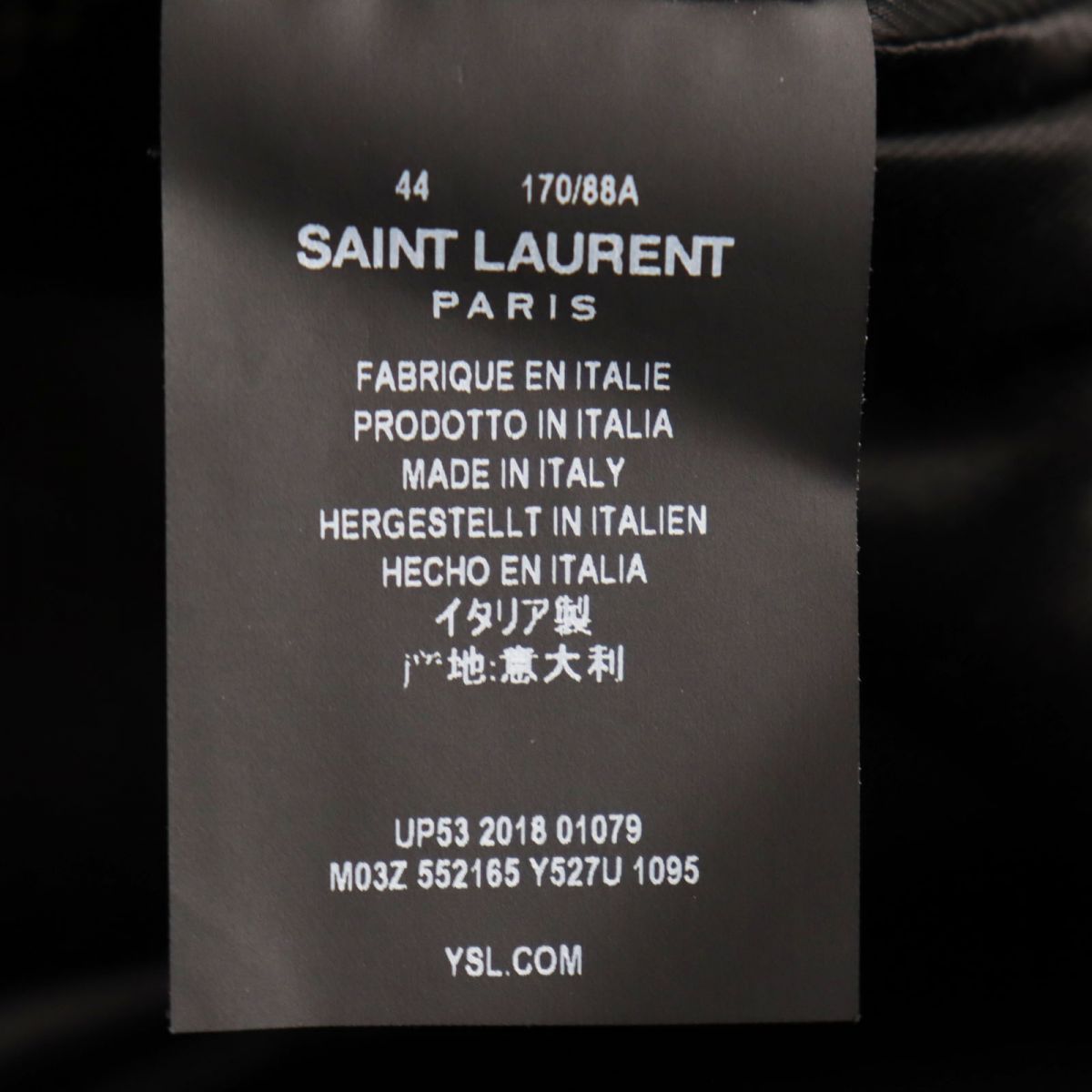 極美品○18〜19AW SAINT LAURENT PARIS サンローランパリ 552165