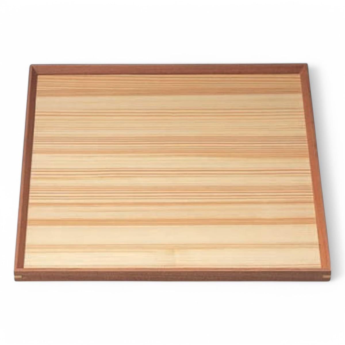 日本製 小物入れ 便利グッズ 置き 盆 小物 トレー 木尺 小物収納 1組手白木角 J-kitchens クリヤー仕上