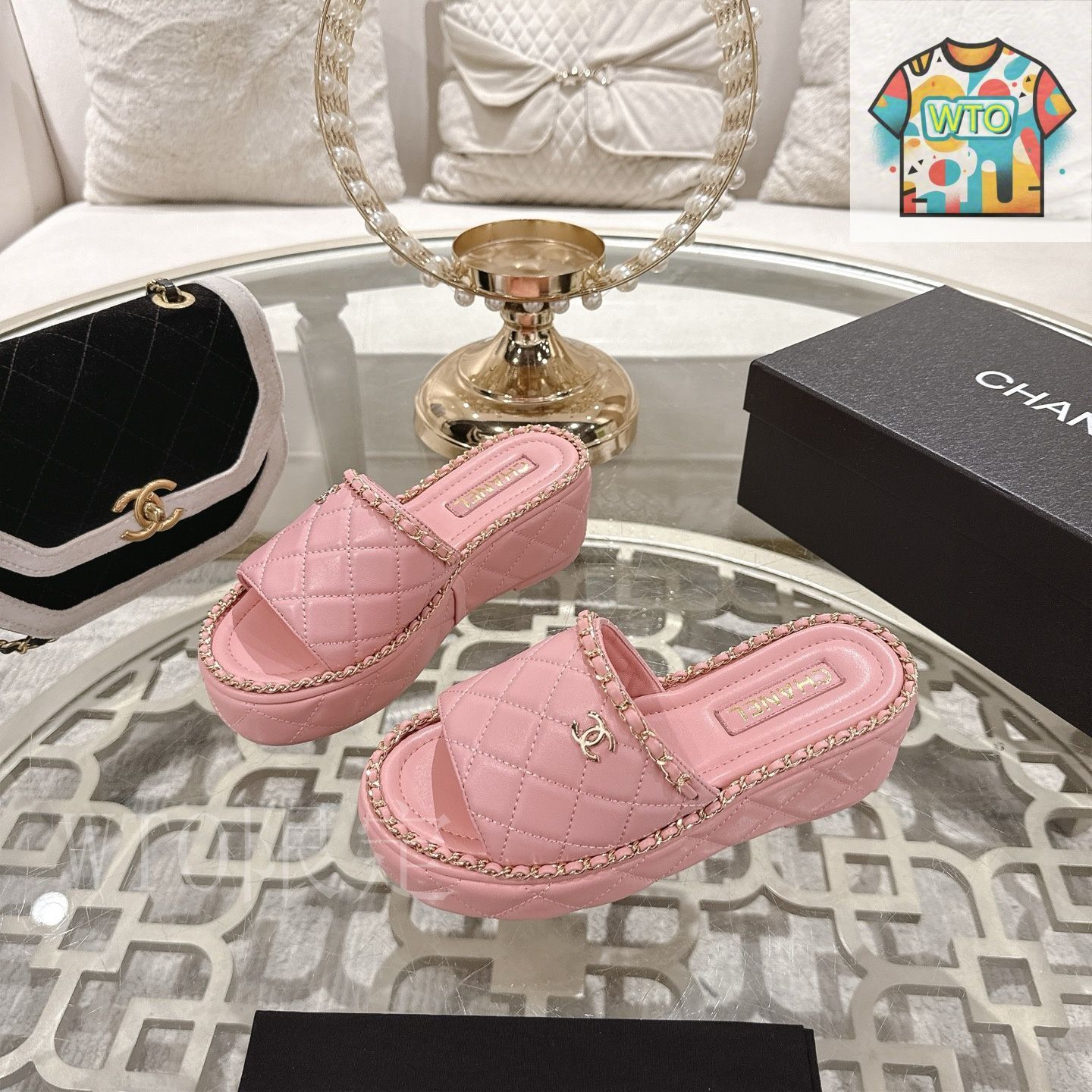 25A CHANEL CC チェーンデザインが素敵な厚底サンダル シャネル チェーンサンダル 未使用25〜25.5 - メルカリ