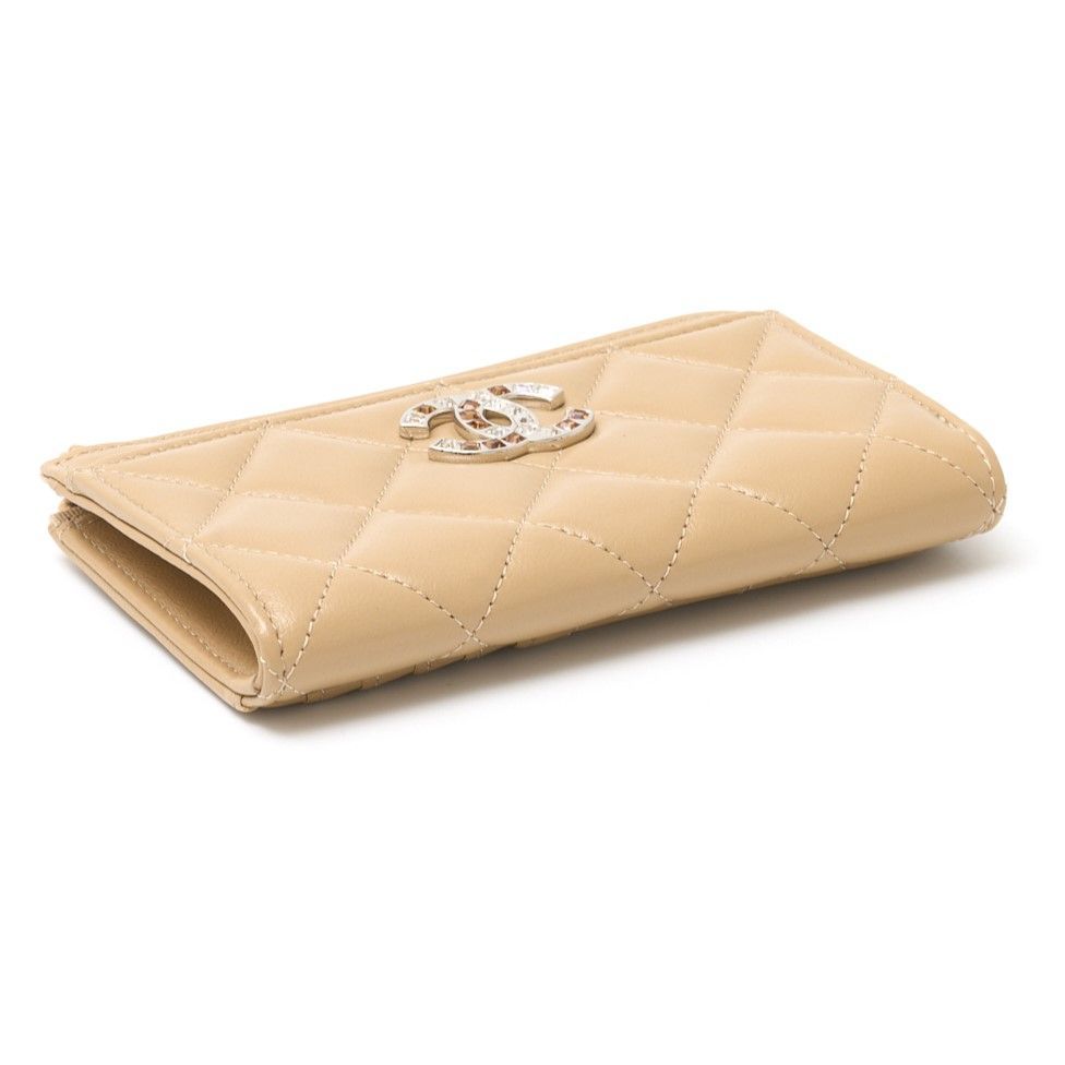 シャネル CHANEL 財布 ベージュ カード、シール、箱、袋付