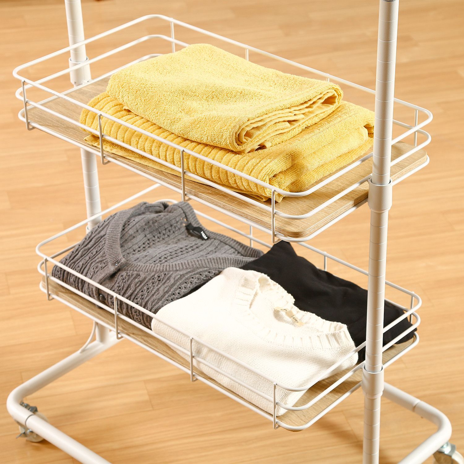 バスケット付きハンガーラック ビクター 全2色 4545 MARWIL-DEMENAGEMENTS_CH