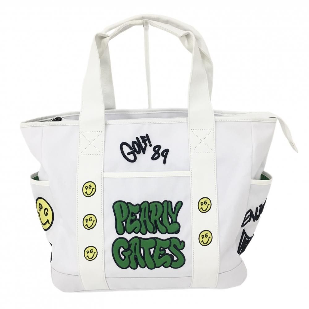 【美品】パーリーゲイツ PEARLY GATES スマイル柄　ロッカーバッグ ロゴ×PG SMILEロッカーバッグ (UNISEX) | PEARLY GATES（パーリー