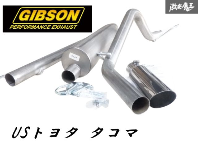 【未使用 アウトレット品】 GIBSON ギブソン USトヨタ タコマ TACOMA プレランナー 4.0L シングル マフラー エキゾースト 棚K-9