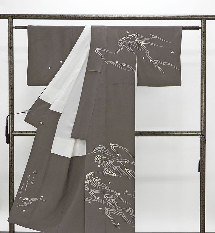 訪問着 正絹 加賀友禅 松井眞夫作 身丈153.5cm 裄丈62.5cm 訪問着