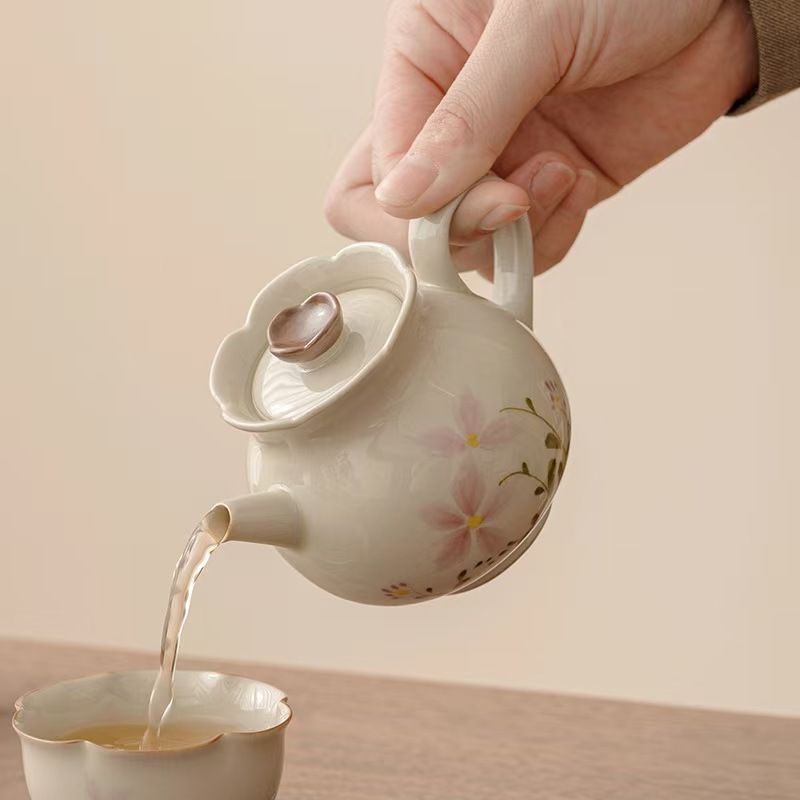 ティーカップセット ティーポット付きティーセット 家庭用カンフー茶器