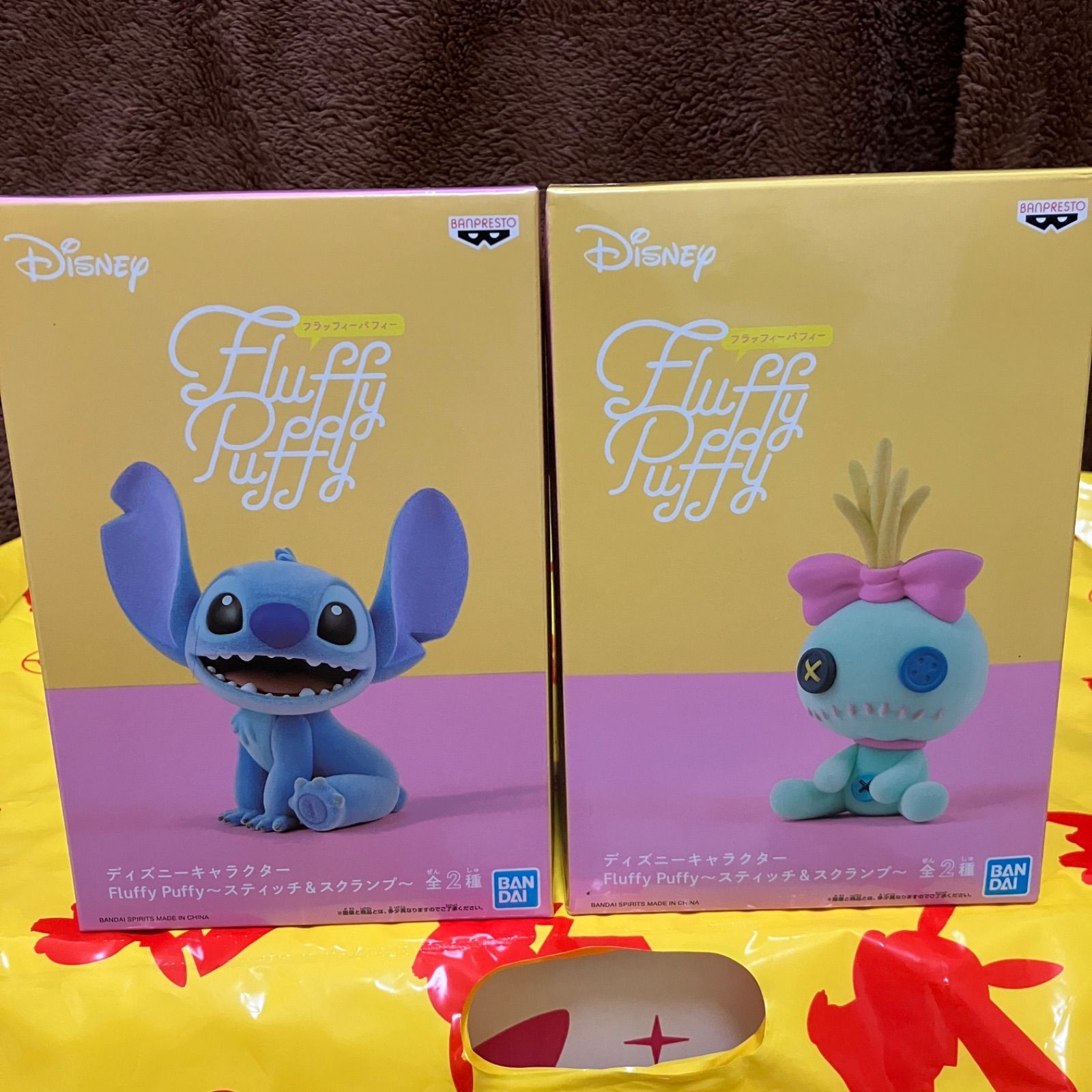 フラッフィーパフィー fluffy puffy スティッチ スクランプ 2点