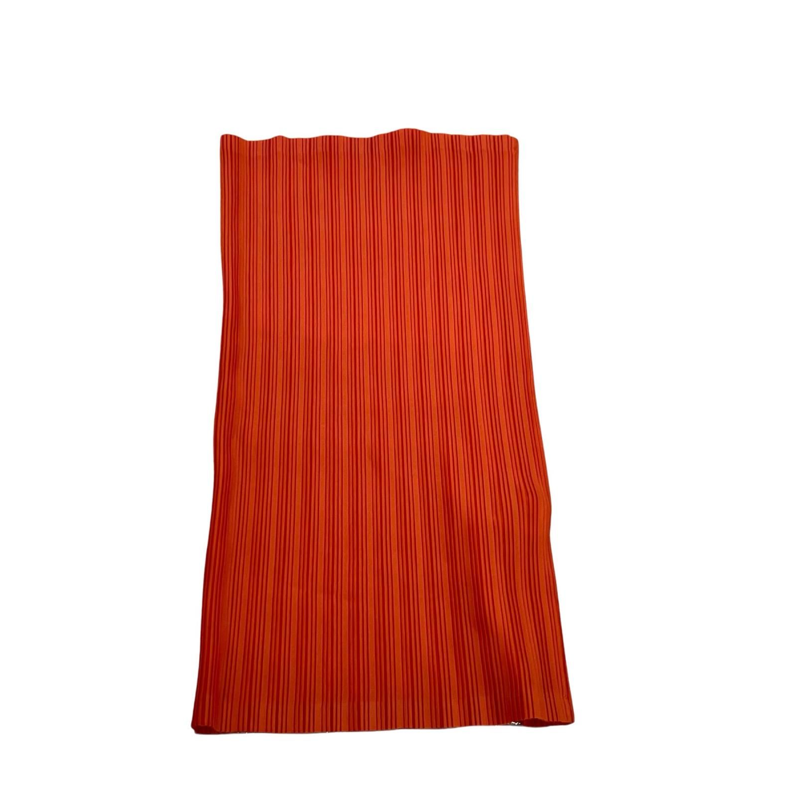 199990 PLEATS PLEASE プリーツプリーズ スヌード オレンジ ポリエステル レディース